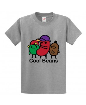 Cool Beans Cute Classic Unisex Kids and Adults T-Shirt